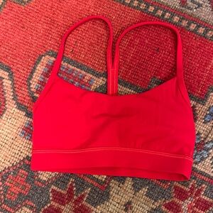 Red lululemon Women's Sports Bra
